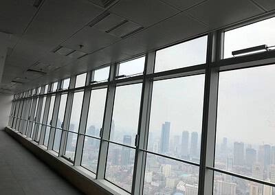Façade vitrée de tour avec impostes – exemple de projet, Chine